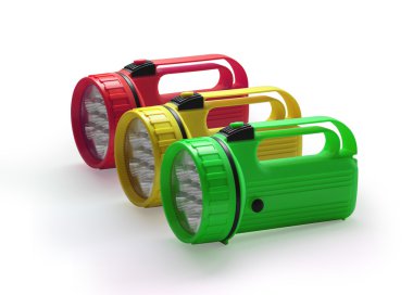 Emergency flashlights clipart