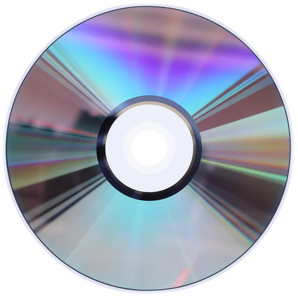 CD / Dvd disk izolované na bílém — Stock fotografie