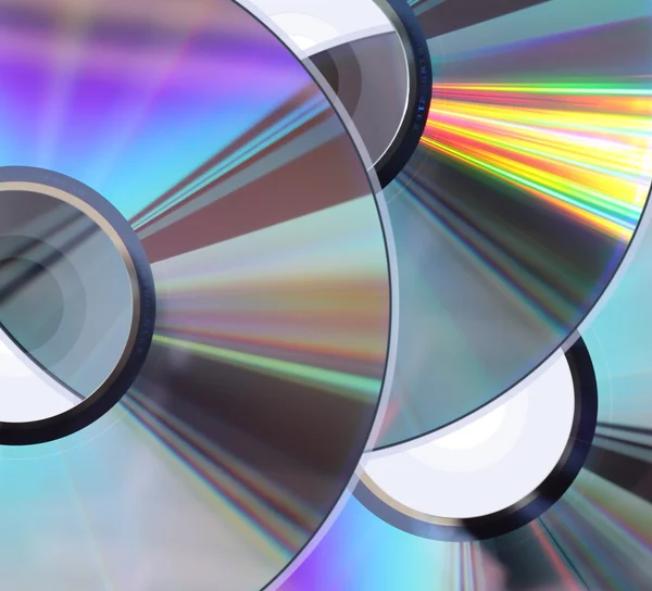 Three CD / DVD disks — Stock Photo, Image