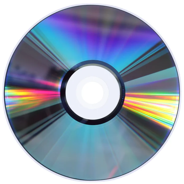 Cd / Dvd 磁盘上孤立的白 免版税图库图片