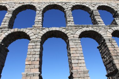 Segovia İspanya ünlü Roma su kemeri.