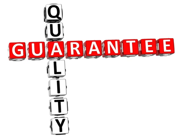Quality Guarantee Crossword — Stock Photo, Image