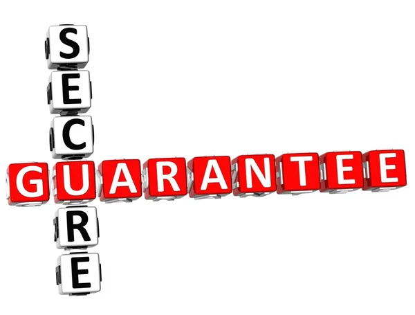 Secure Guarantee Crossword — Stock Photo, Image