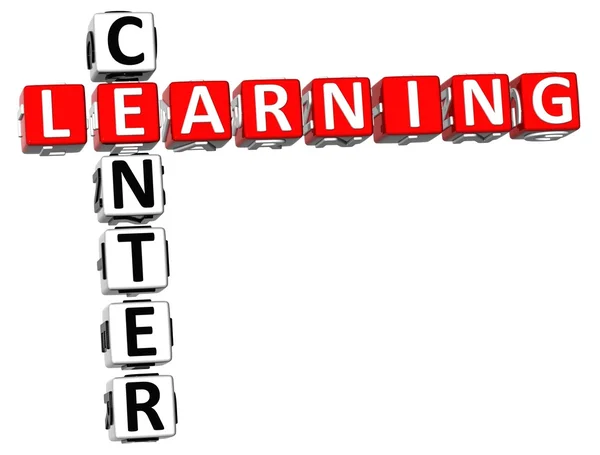Learning center korsord — Stockfoto