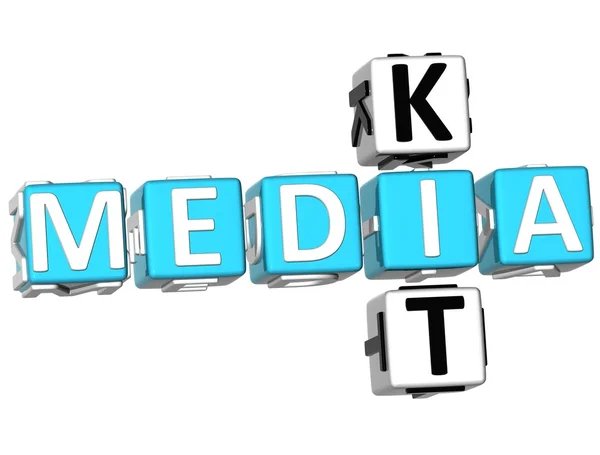 Media Kit Crossword — Stock Photo, Image