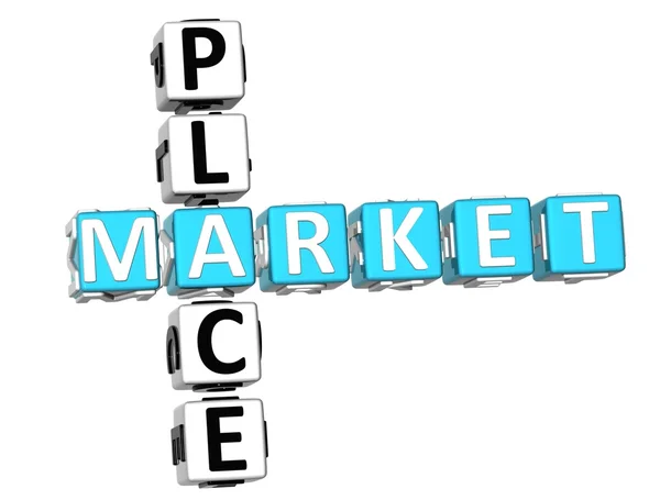 Market Place Crossword — Stock Photo, Image