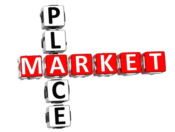 Market Place Crossword — Stock Photo, Image