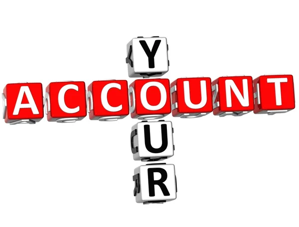Your Account Crossword — Stock Photo, Image