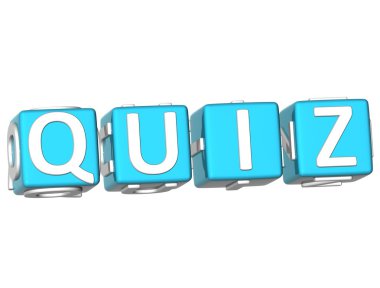 Quiz Cube text clipart