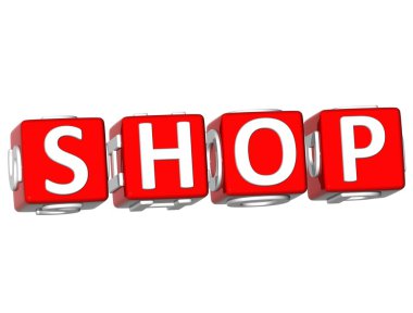 Shop Cube text clipart