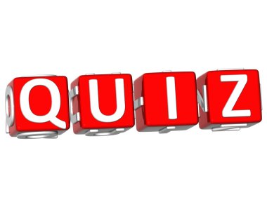 Quiz Cube text clipart