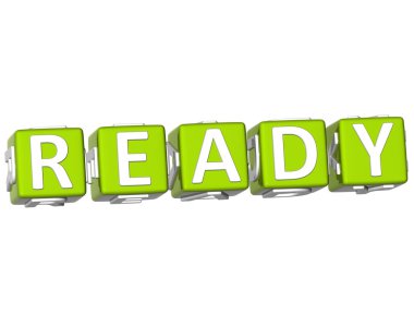 Ready Cube text clipart