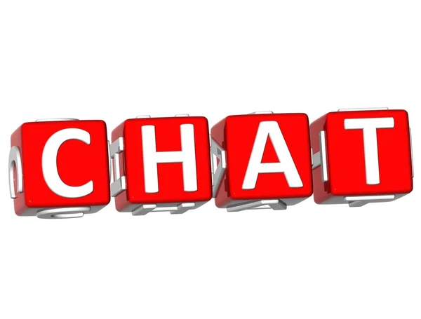 stock image Chat Cube text