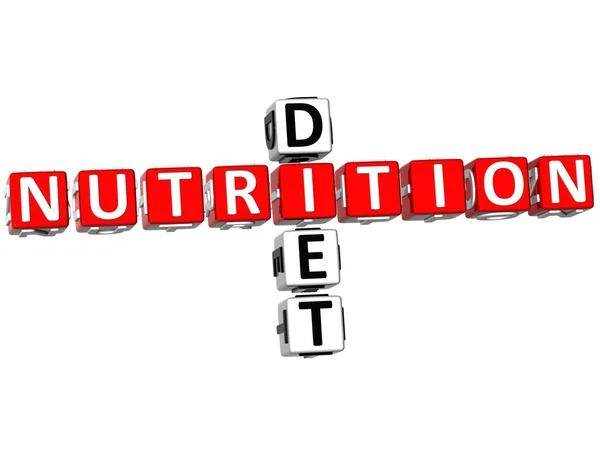 Nutrition Diet Crossword — Stock Photo, Image