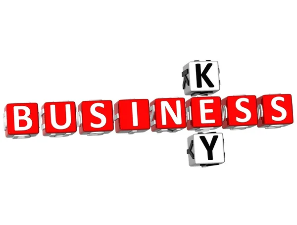 Business Key Crossword — Fotografie, imagine de stoc