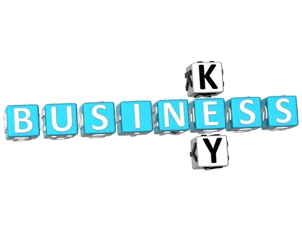 Business Key Crossword — Fotografie, imagine de stoc