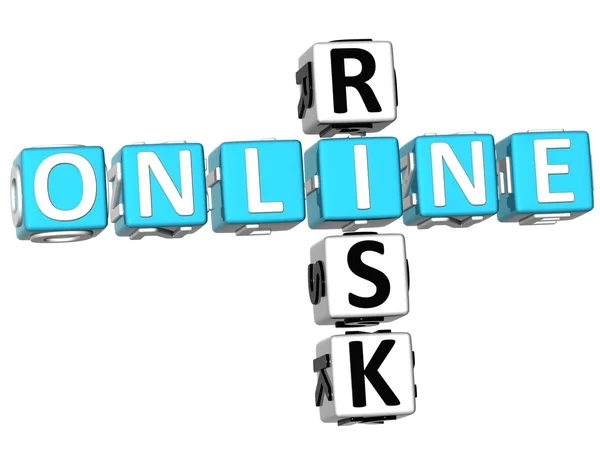 Online Risk Crossword — Stock Photo, Image
