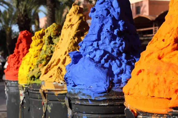 Toko rempah-rempah di Medina Marrakech, Maroko — Stok Foto