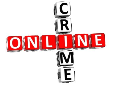 Online Crime Crossword clipart