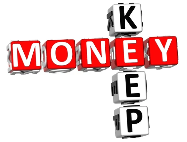 Keep Money Crossword — Stock Photo, Image
