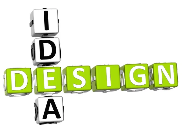 Design Idea Crossword — Stock Photo, Image