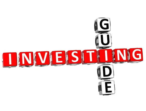 Guia de Investimentos Palavras Cruzadas — Fotografia de Stock