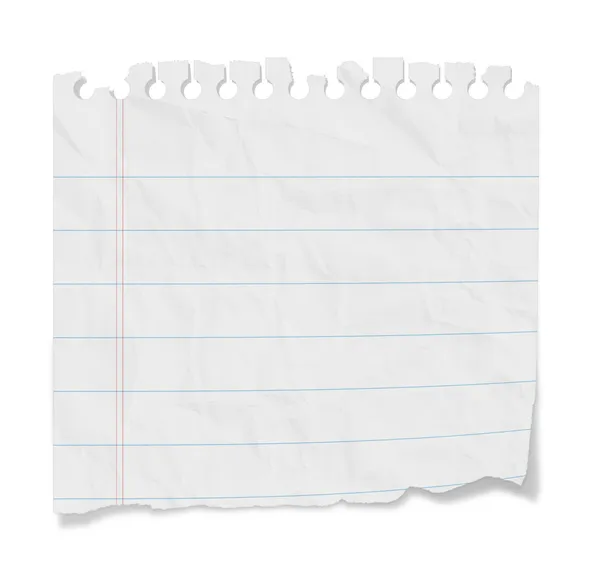 Blank Note - Lined Paper — Stock Photo, Image