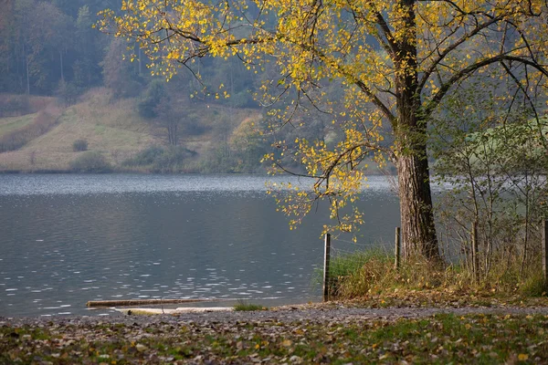 Paisaje con lago de otoño —  Fotos de Stock