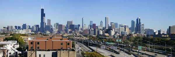 Vista panorámica de Chicago desde el sur — Foto de Stock