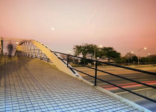 Пешеходный мост через Лейк-Шор-драйв — стоковое фото
