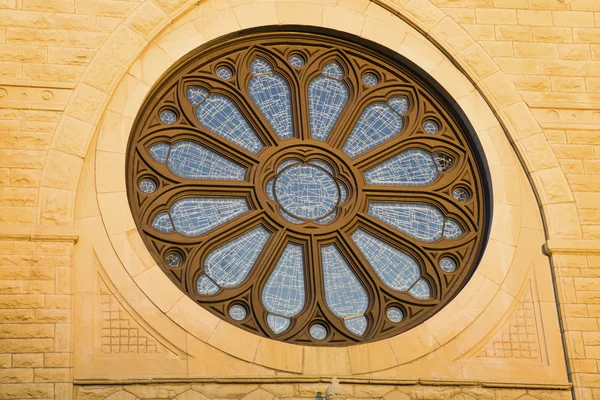 Laatste stralen van de zon op de kathedraal in chicago — Stockfoto