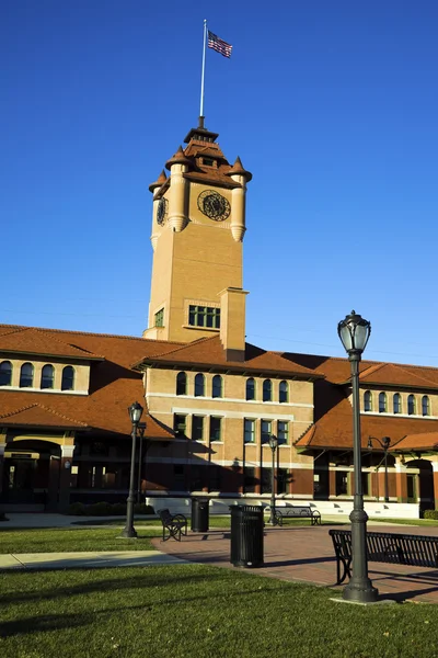 Edificio torre dell'orologio a Springfield — Foto Stock