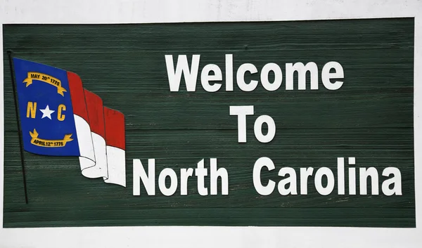 Welkom in north carolina — Stockfoto