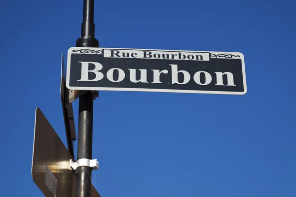 Famous Bourbon Street — Stock Photo, Image