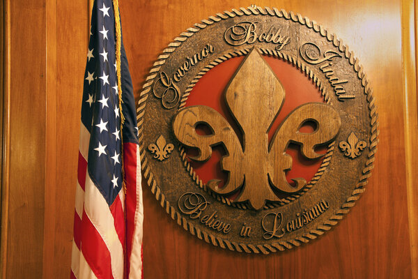 Baton Rogue - внутри Капитолия штата
