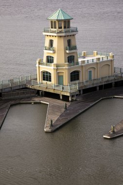 Yellow Lighthouse in Biloxi clipart