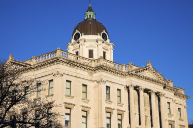 Courthouse in Bloomington, Illinois clipart