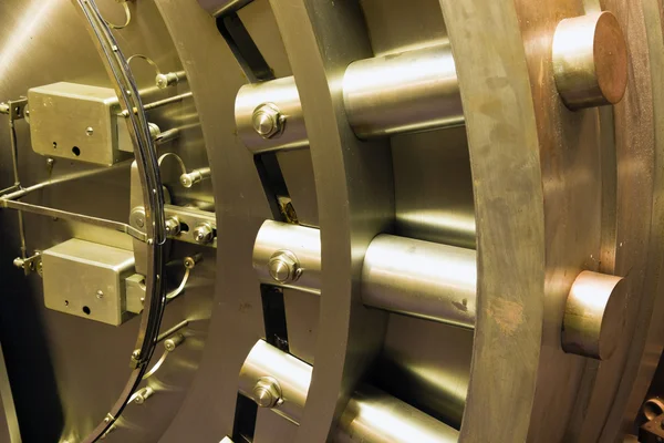 stock image Door in bank safe deposit room