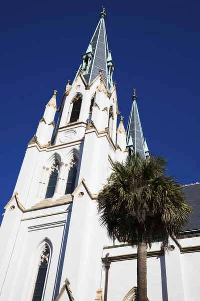 Katedra Savannah Georgia — Zdjęcie stockowe