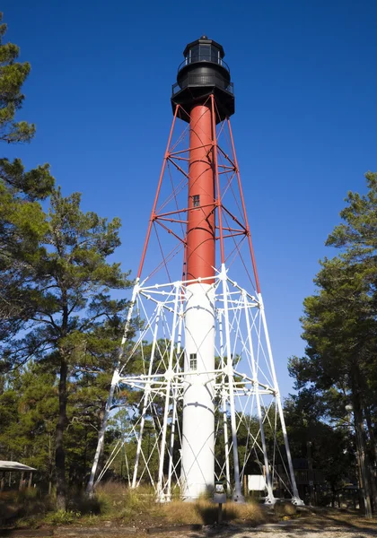曲がった川灯台 — ストック写真