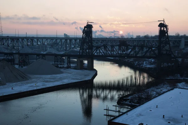 stock image Industrial area in Cleveland