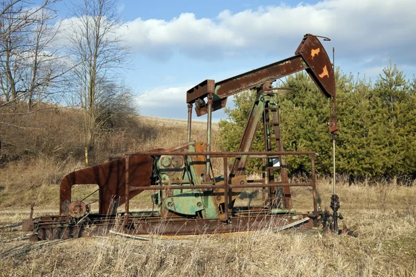 Oil Well Pump Seen Ohio — Stock Photo, Image