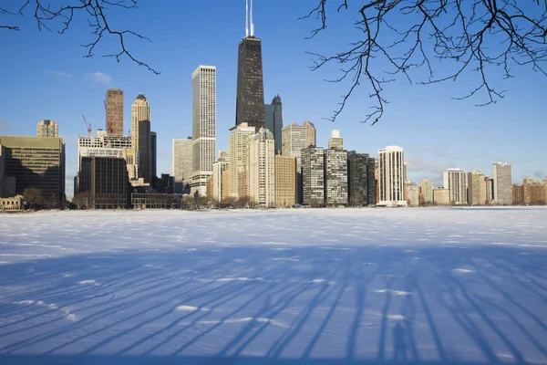 Zima Chicago Illinois — Zdjęcie stockowe