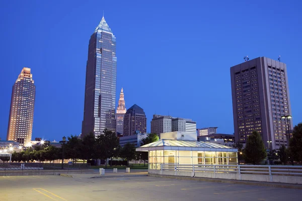 Modrá Hodina Clevelandu Ohio — Stock fotografie