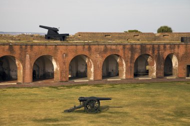 Cannons in Fort Pulaski, Georgia clipart