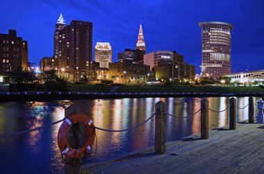 Skyline of Cleveland clipart