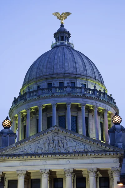 Jackson, Mississippi - Edificio del Capitolio Estatal — Foto de Stock