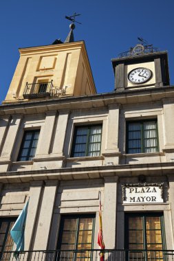 Plaza mayor Segovia, İspanya.