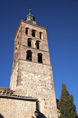 kilise kulesi Segovia, İspanya.