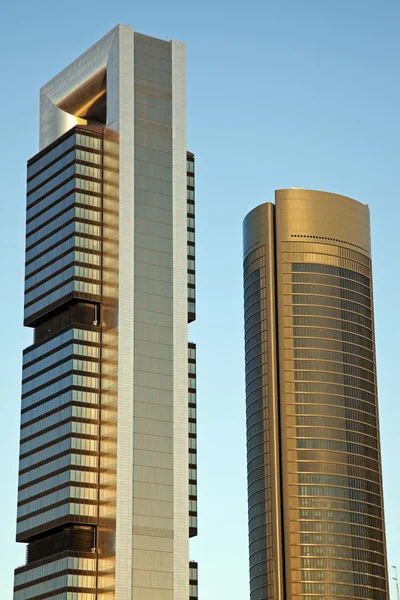 Cuatro Torres Business Area Madrid Spain Early Morning — Stock Photo, Image